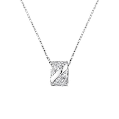 [Luxe]LIENS EVIDENCE DIAMOND PAVED NECKLACE