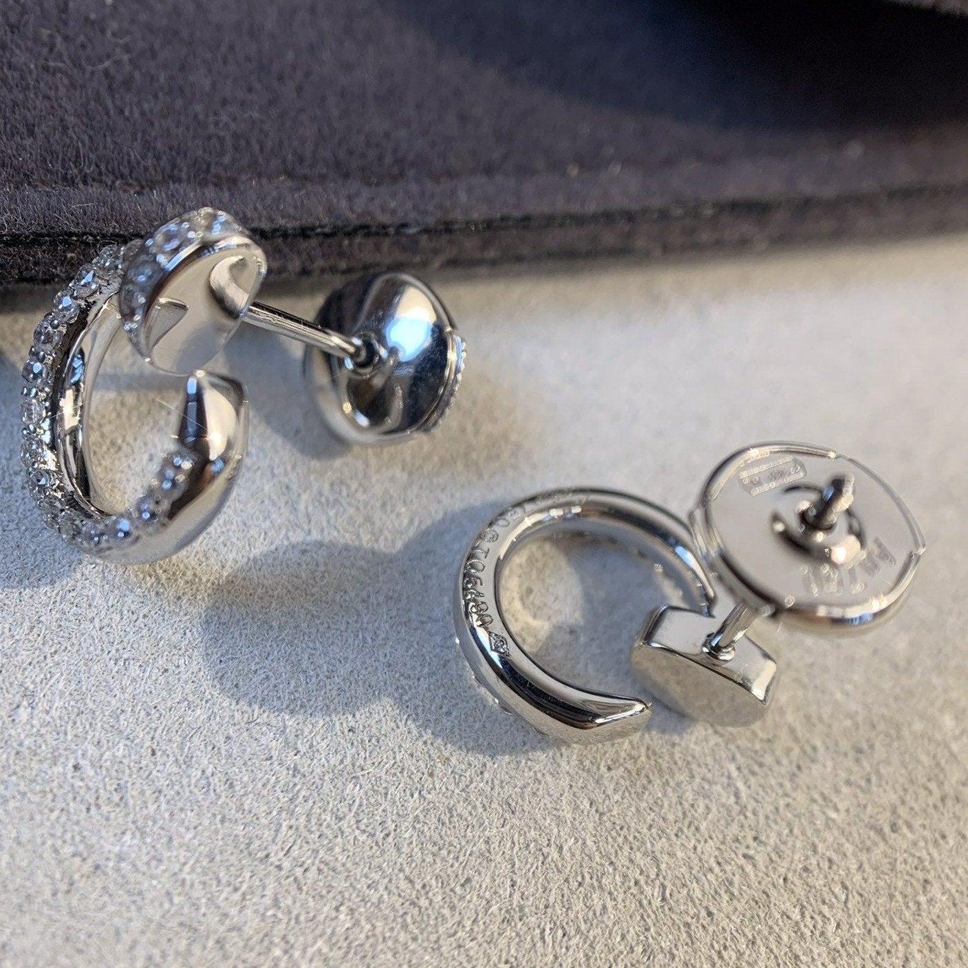 [Luxe]JUSTE EARRINGS SILVER DIAMONDS