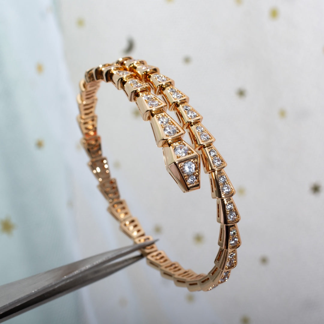 [Luxe]SERPENTI ARMBAND 6,8MM ROSGOLD DIAMANT 