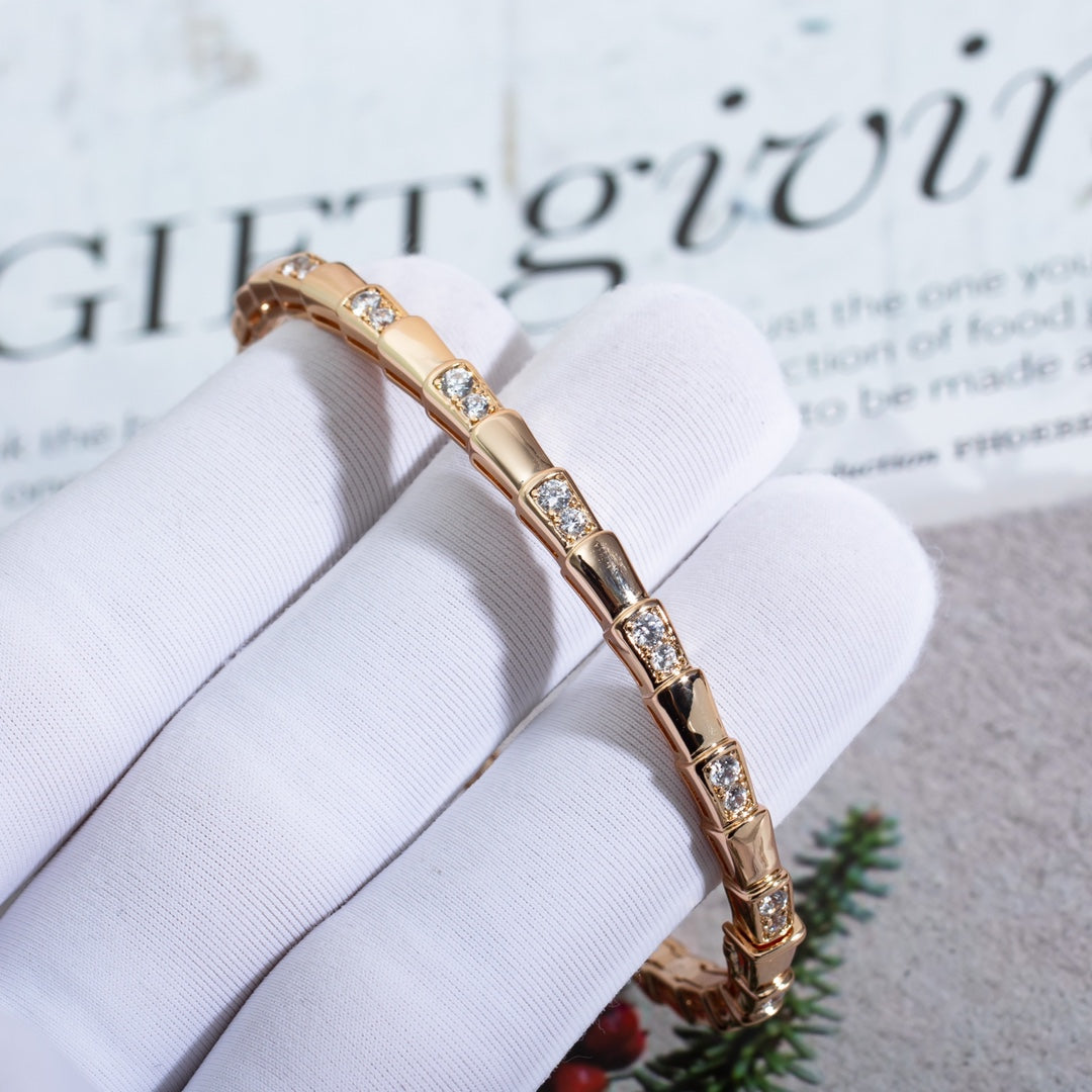 [Luxe]SERPENTI BRACELET PINK GOLD DIAMOND