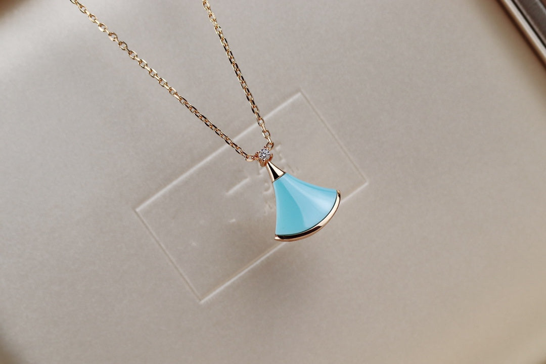 [Luxe]DREAM NECKLACE TURQUOISE PINK GOLD