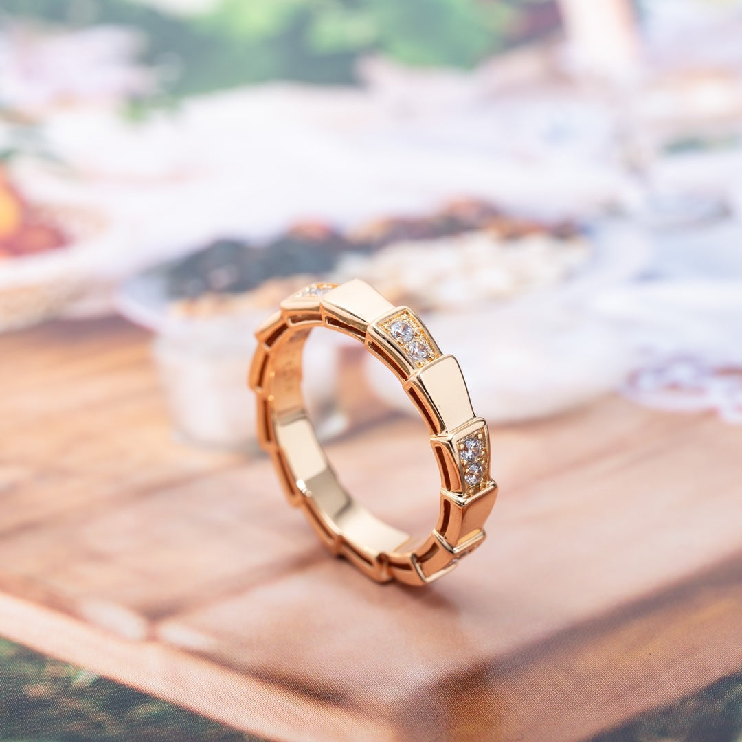 [Luxe]SERPENTI RING PINK GOLD  3MM