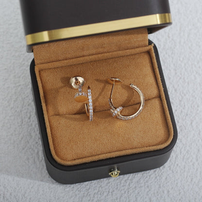 [Luxe]JUSTE EARRINGS 12.75MM PINK GOLD DIAMOND