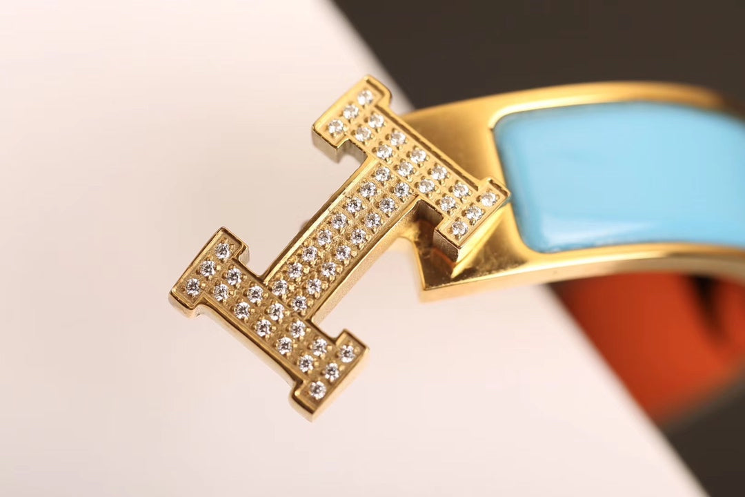 [Luxe]H CLOUD BLUE BRACELET GOLD DIAMOND