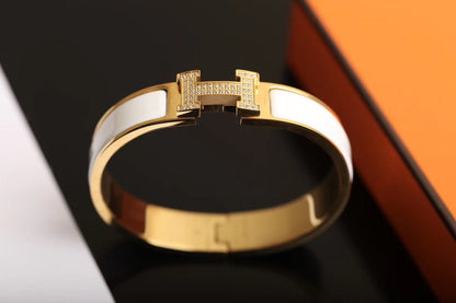 [Luxe]H BRACELET GOLD DIAMOND