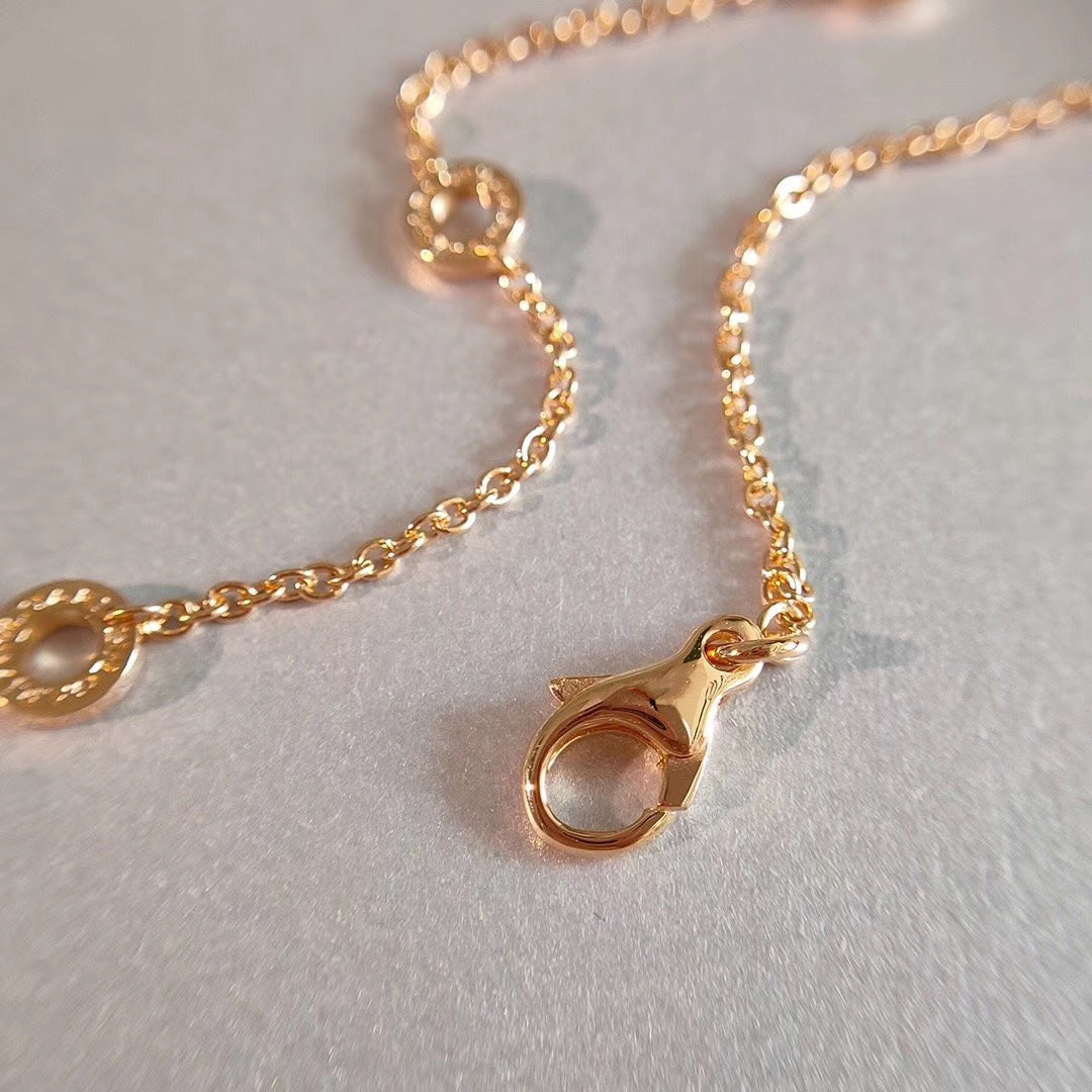 [Luxe]ZERO 1 NECKLACE PINK GOLD