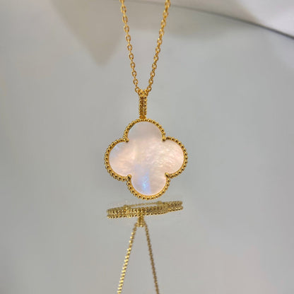 [Luxe]CLOVER 25MM MOP LARGE PENDANT NECKLACE