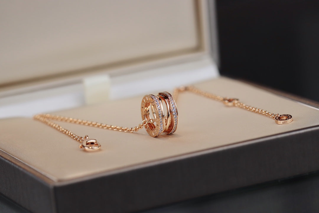 [Luxe]ZERO 1 PINK GOLD NECKLACE