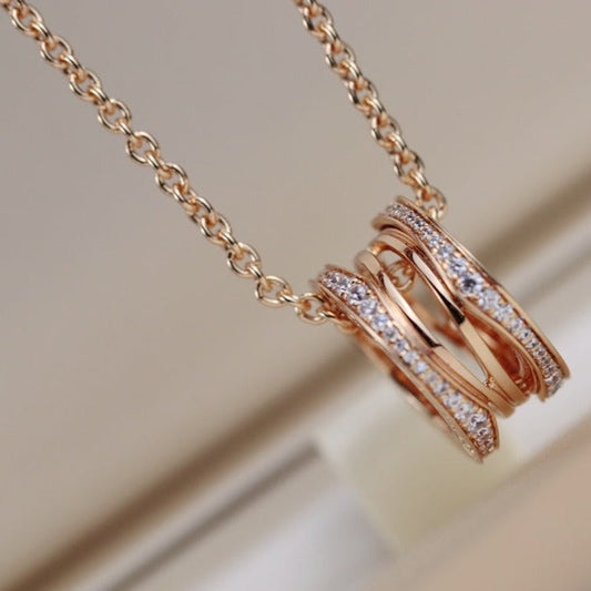 [Luxe]ZERO 1 PINK GOLD NECKLACE