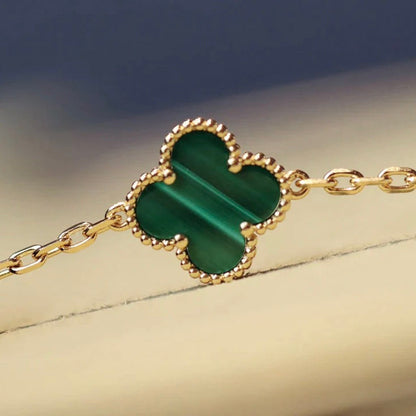 [Luxe]CLOVER 20 MOTIFS MALACHITE GOLD