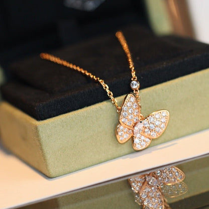 [Luxe]BUTTERFLY DIAMOND NECKLACE