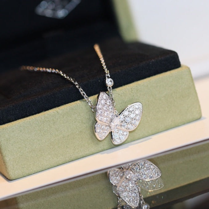 [Luxe]BUTTERFLY DIAMOND NECKLACE