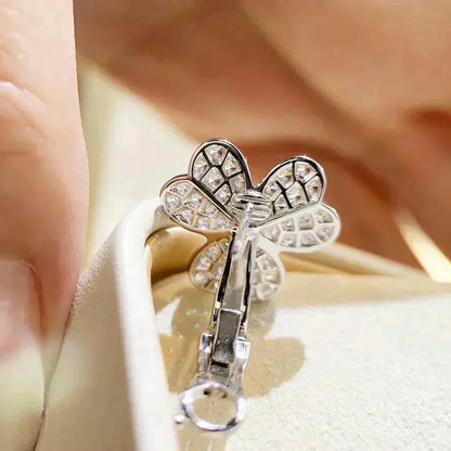 [Luxe]CLOVER COMOS DIAMOND EARRINGS SILVER