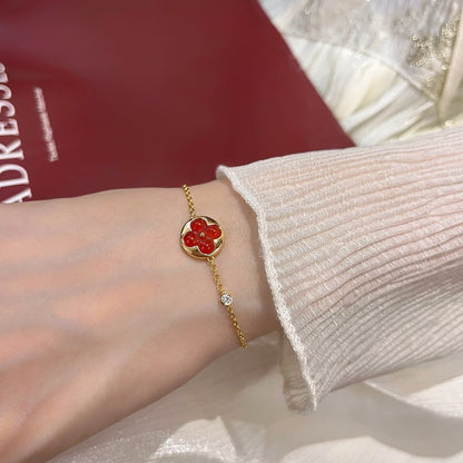 [Luxe]SUN PEDANT CARNELIAN BRACELET