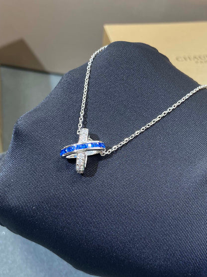 [Luxe]LIENS DIAMOND SILVER NECKLACE