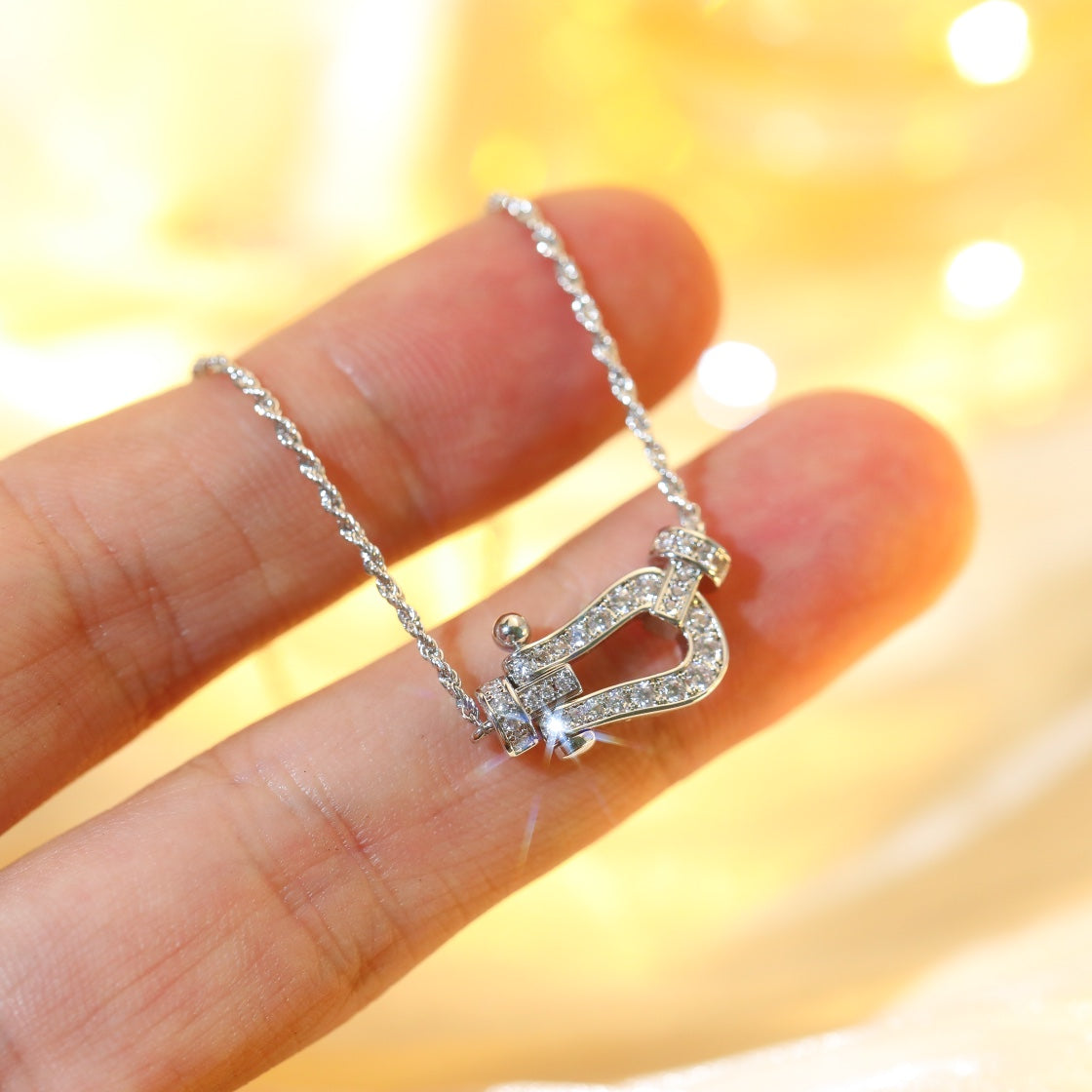 [Luxe]FORCE 10 DIAMOND SILVER NECKLACE MINI MODEL