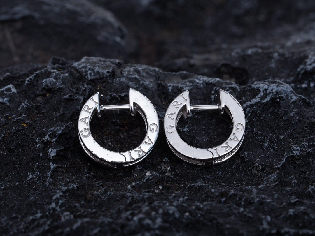 [Luxe]ZERO 1 MINI SILVER DIAMOND EARRINGS