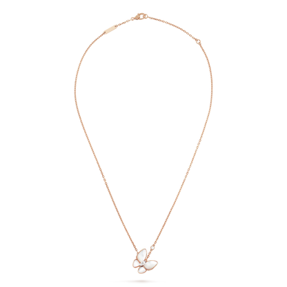 [Luxe]BUTTERFLY MOP DIAMOND NECKLACE