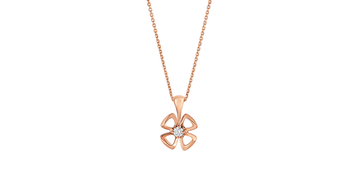 [Luxe]FIOREVER NECKLACE DIAMOND CENTER