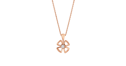 [Luxe]FIOREVER NECKLACE DIAMOND CENTER