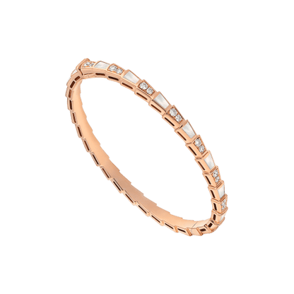 [Luxe]SERPENTI ARMBAND ROTGOLD MOP DIAMANT 