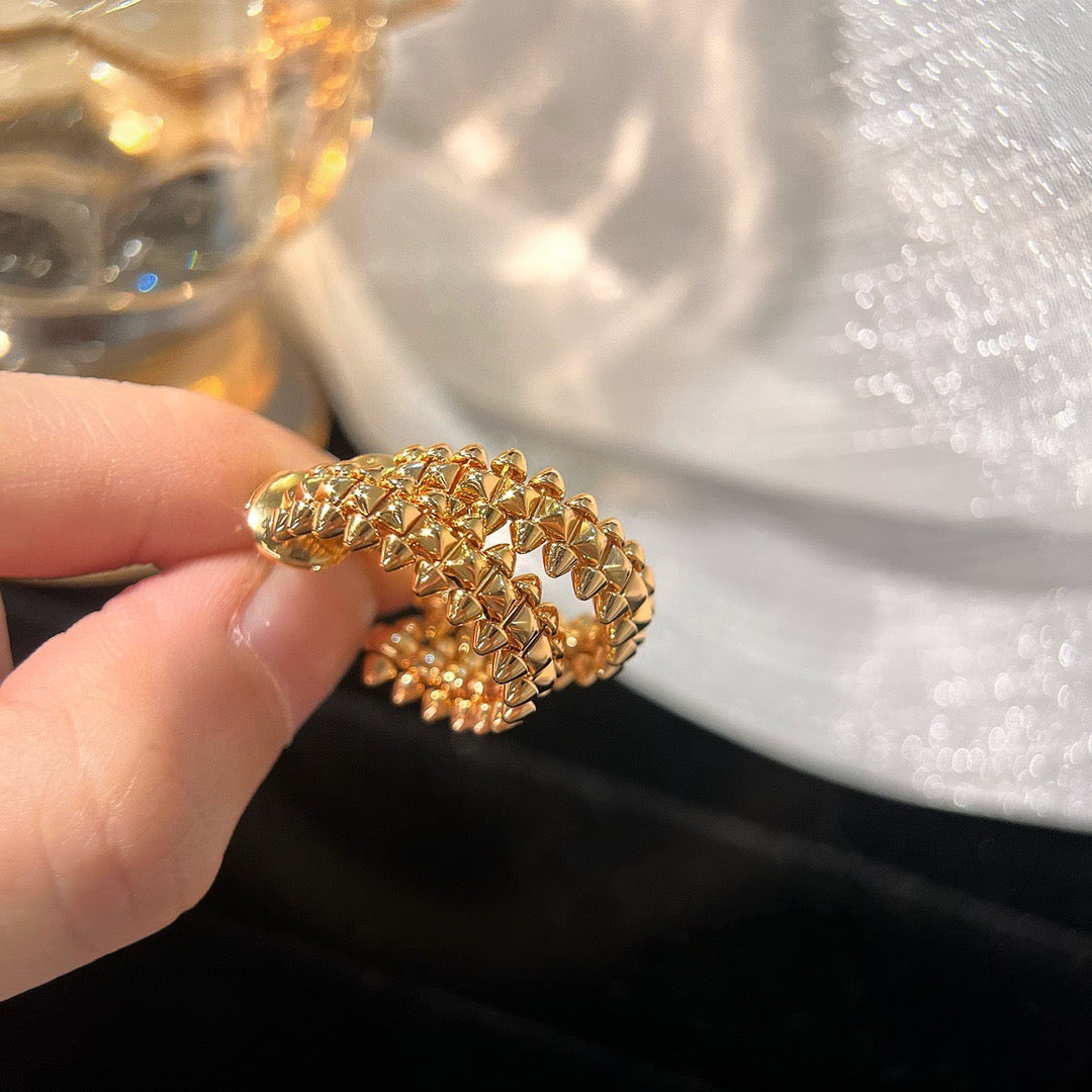 [Luxe]CLASH SMALL HOOP EARRINGS