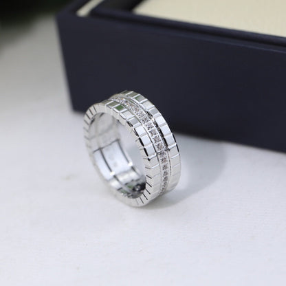 [Luxe]ICE CUBE RING WITH DIAMONDS