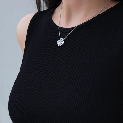 [Luxe]LOOP NECKLACE FULL MOTIF DIAMOND COMBINATION