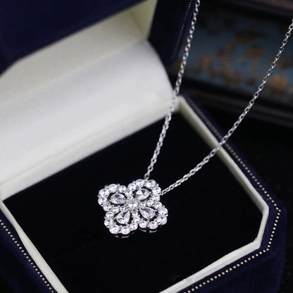 [Luxe]LOOP NECKLACE FULL MOTIF DIAMOND COMBINATION