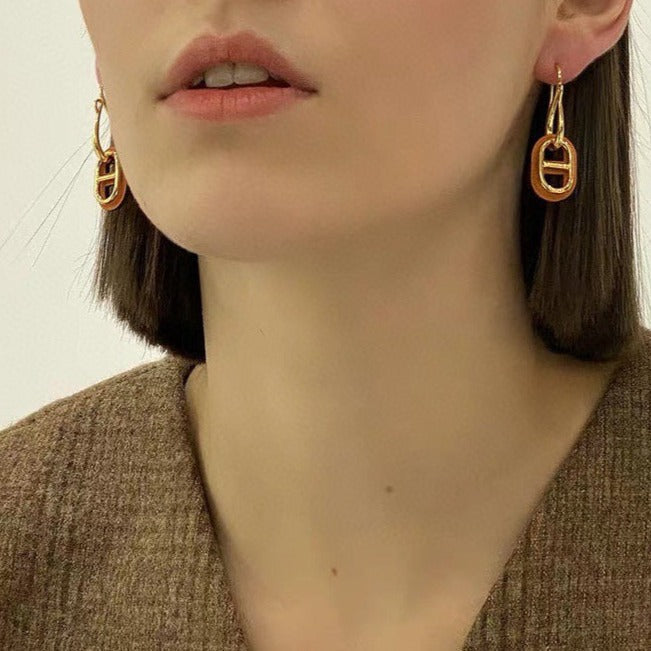 [Luxe]HM O'MAILLON GOLD EARRINGS