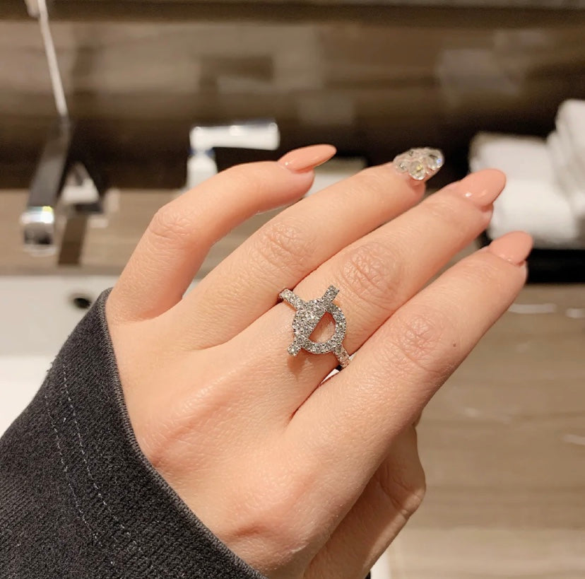 [Luxe]ECHAPPEE RING SILVER DIAMOND