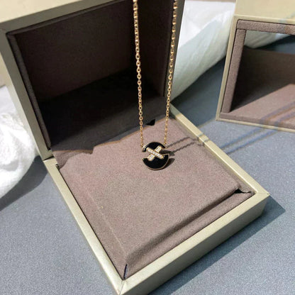 [Luxe]JEUX DE ROSE GOLD DIAMOND NECKLACE