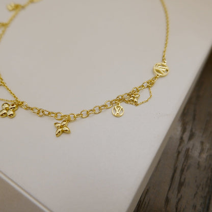 [Luxe]BLOOMING SUPPLE NECKLACE BRASS