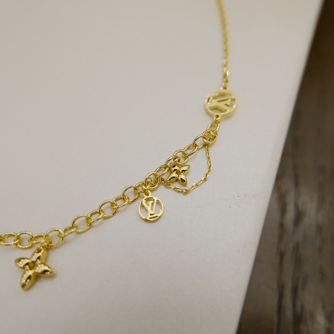 [Luxe]BLOOMING SUPPLE NECKLACE BRASS