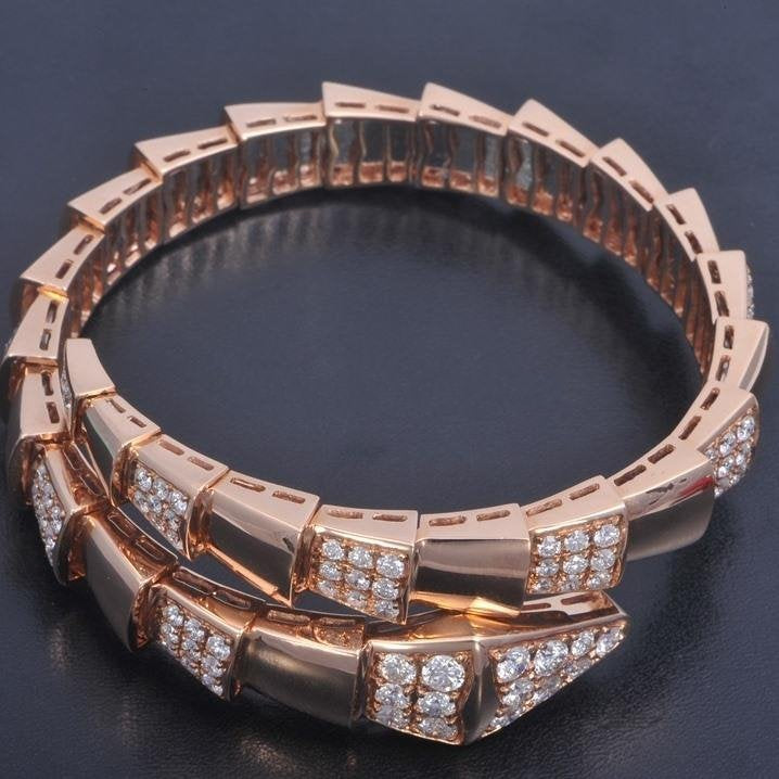 [Luxe]SERPENTI ARMBAND ROTGOLD DIAMANT