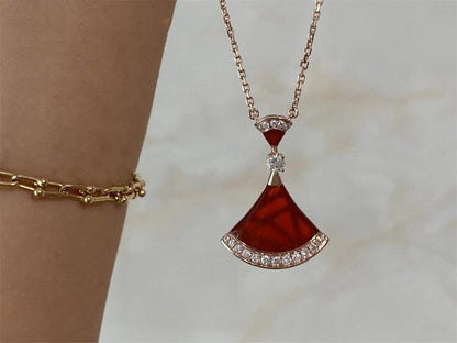 [Luxe]DREAM NECKLACE CARNELIAN DIAMOND