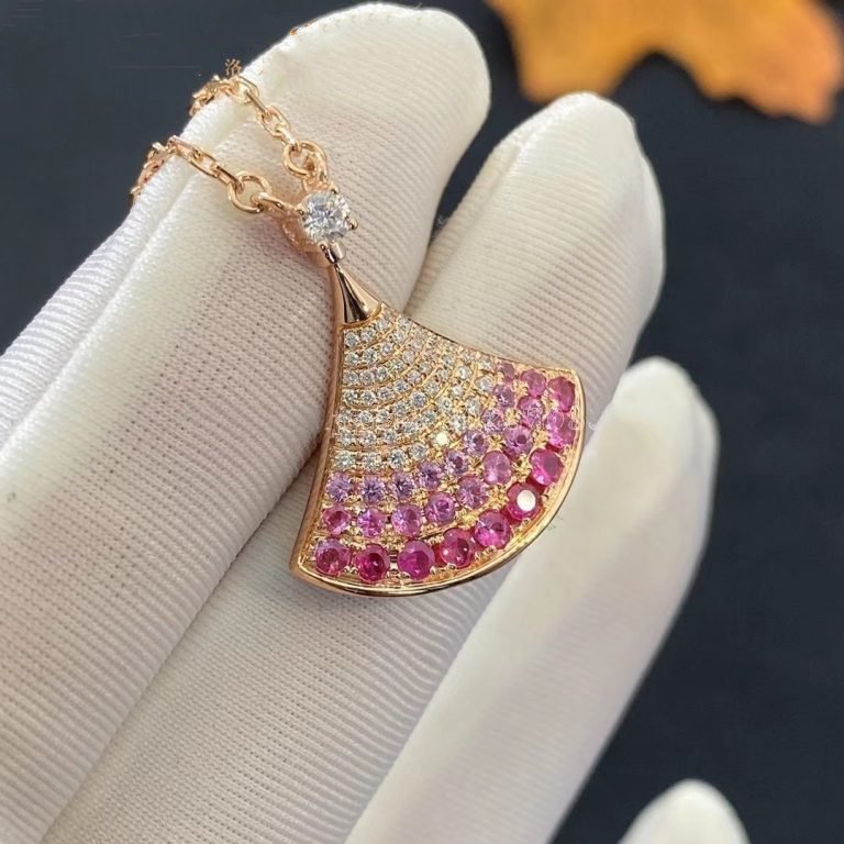 [Luxe]DREAM HALSKETTE ROSA GOLD ROSA DIAMANT