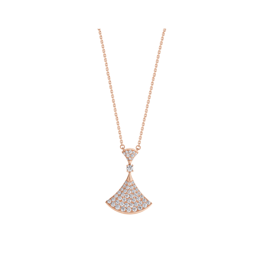 [Luxe]DREAM NECKLACE PINK GOLD FULL DIAMOND