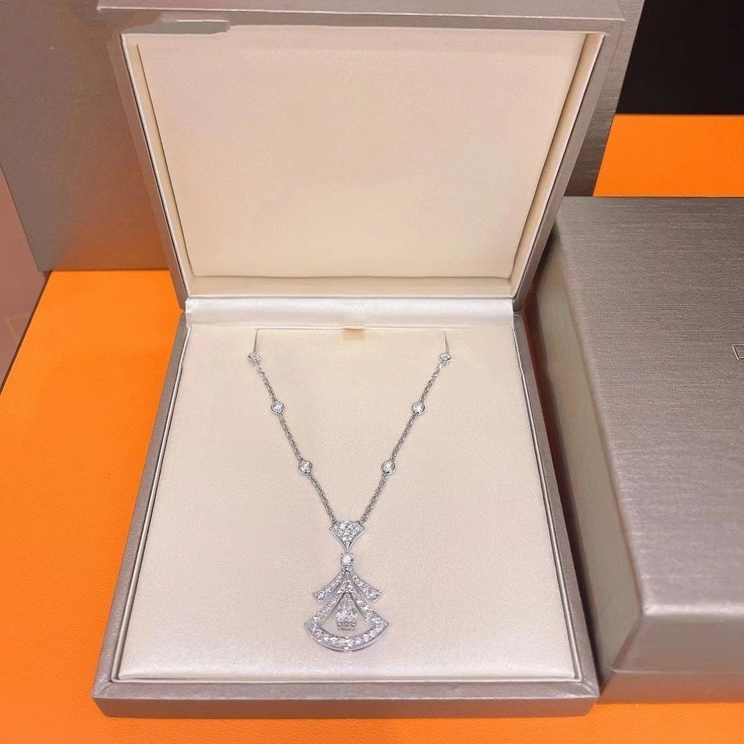 [Luxe]DREAM NECKLACE WHITE DIAMOND SILVER