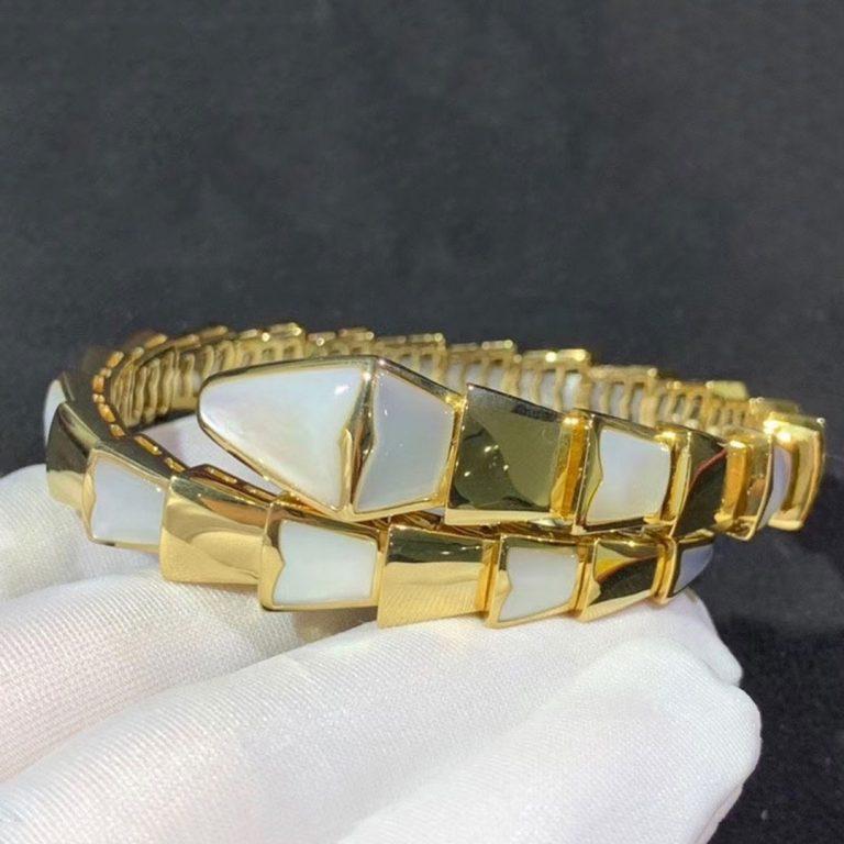 [Luxe]SERPENTI BRACELET MOP GOLD