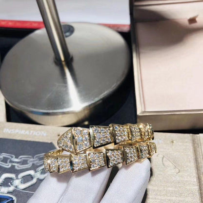 [Luxe]SERPENTI BRACELET 8MM GOLD DIAMOND