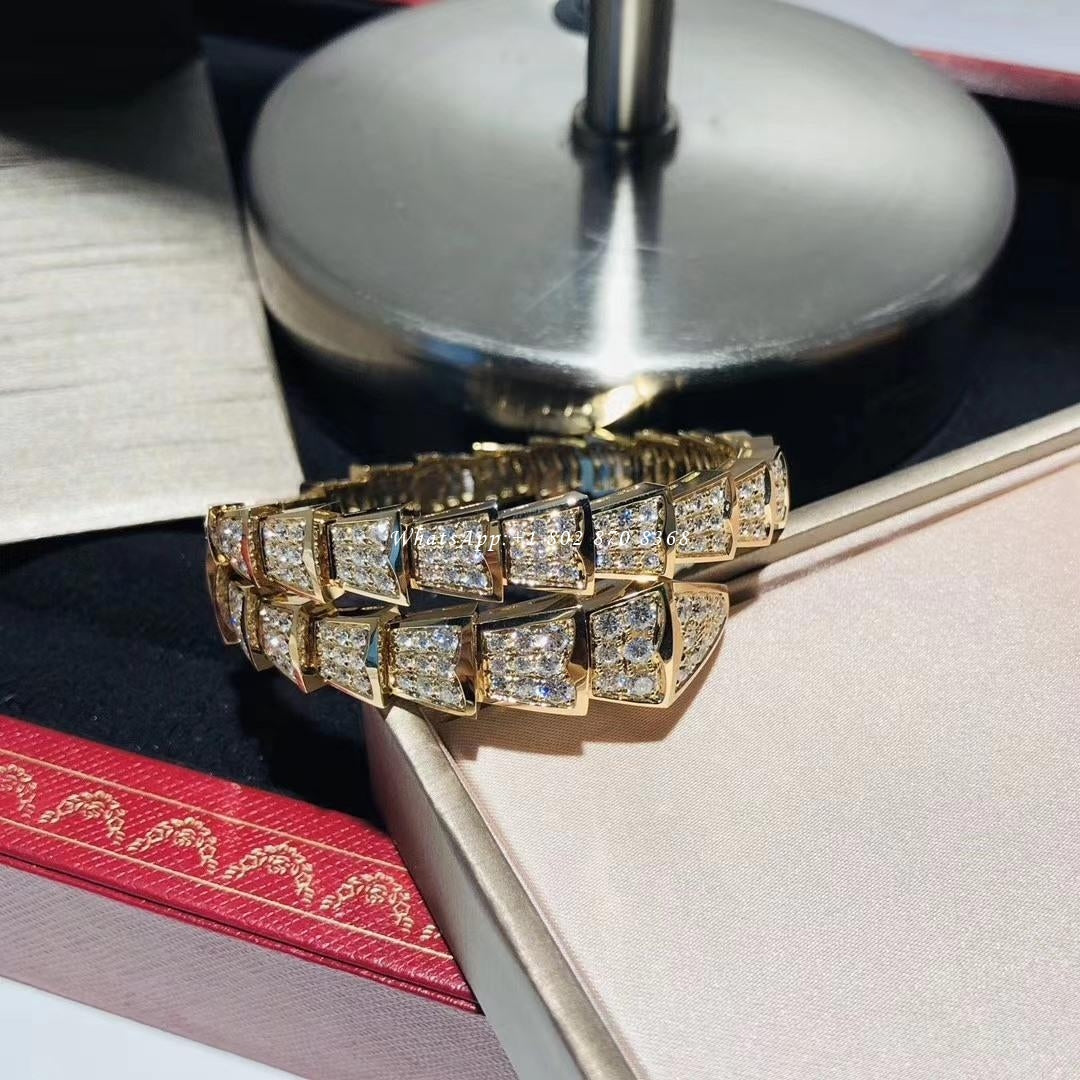 [Luxe]SERPENTI BRACELET 8MM GOLD DIAMOND