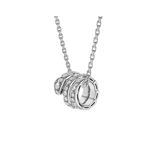 [Luxe]SERPENTI  NECKLACE DOUBLE RING DIAMOND