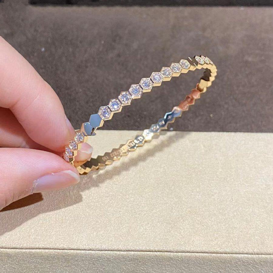 [Luxe]BEE LOVE GOLD BRACELET FULL DIAMOND