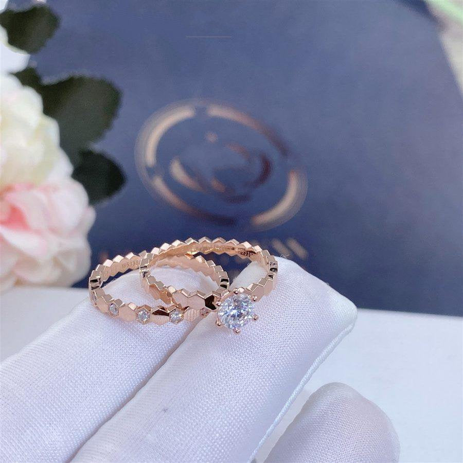 [Luxe]BEE LOVE RING PINK GOLD 1 DIAMOND