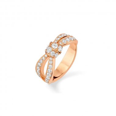 [Luxe]LIENS PINK GOLD DIAMOND RING