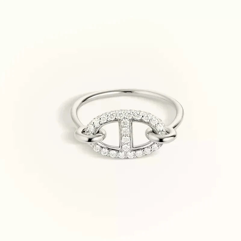 [Luxe]RONDE SMALL SILVER DIAMOND RING