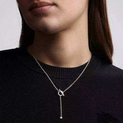 [Luxe]FINESSE SILVER DIAMOND NECKLACE