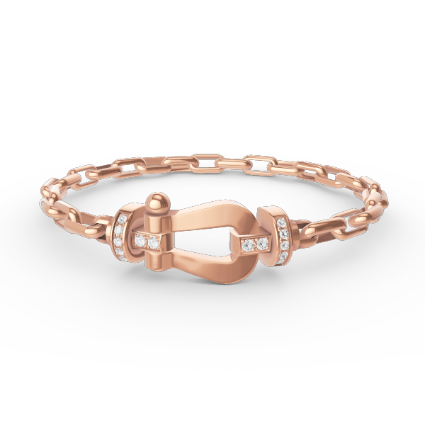 [Luxe]FORCE LARGE HORSESHOE CLASP  METAL BRACELET