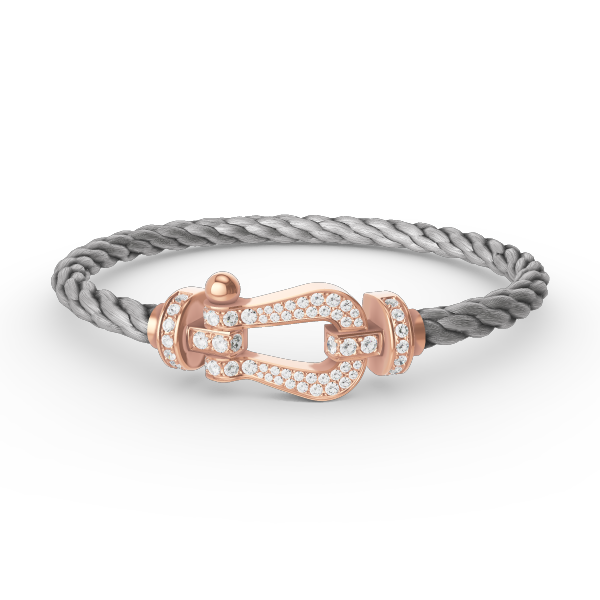 [Luxe]FORCE LARGE HORSESHOE FULL DIAMOND BRACELET ROSE GOLD